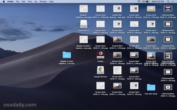 Messy macOS desktop example 2