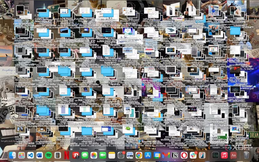 Messy macOS desktop example 3